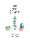 F&ecirc;te des p&egrave;res avec des plantes succulentes